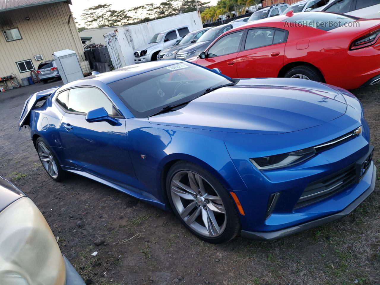 2018 Chevrolet Camaro Lt Blue vin: 1G1FB1RS9J0157924