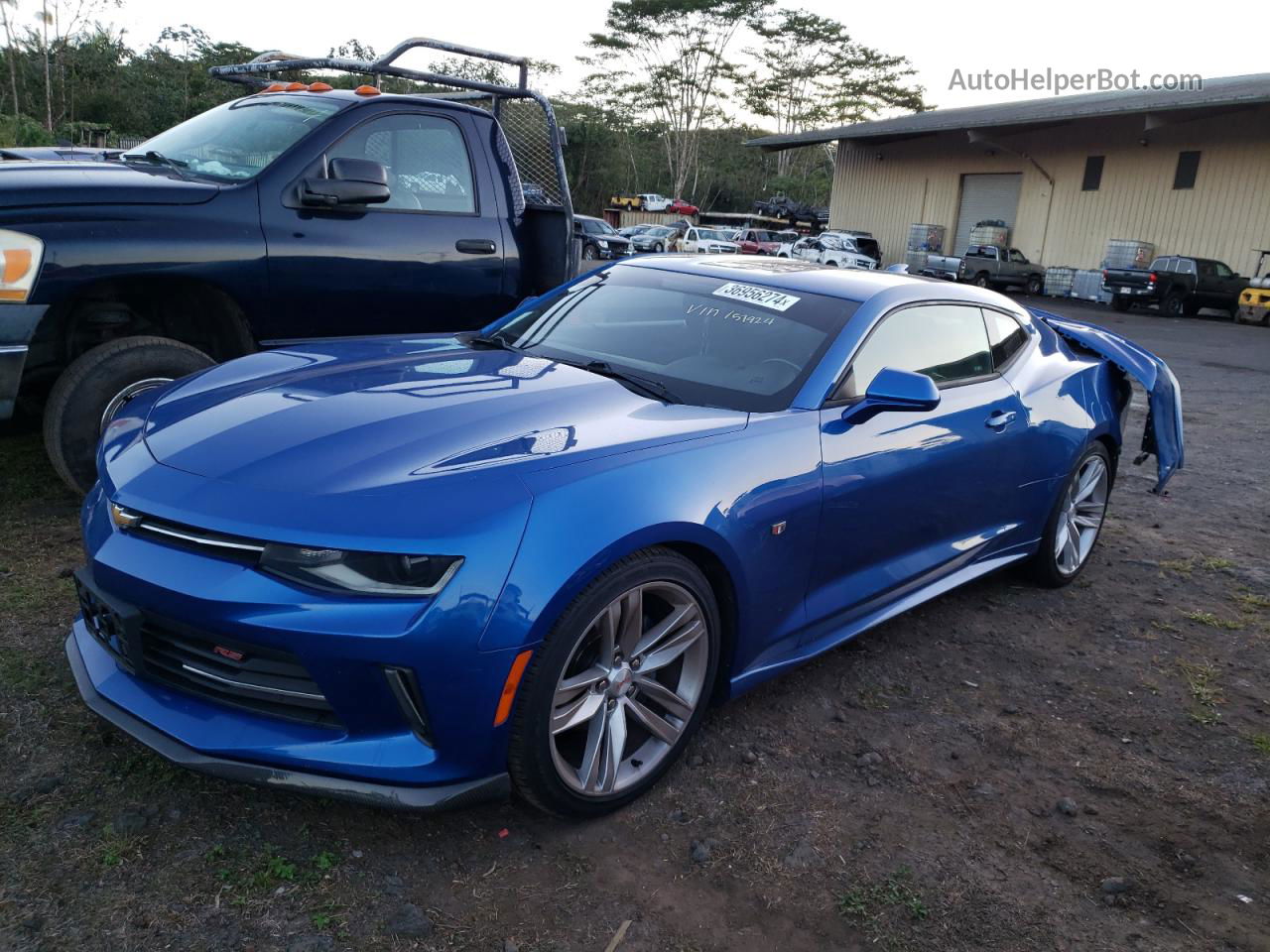 2018 Chevrolet Camaro Lt Blue vin: 1G1FB1RS9J0157924