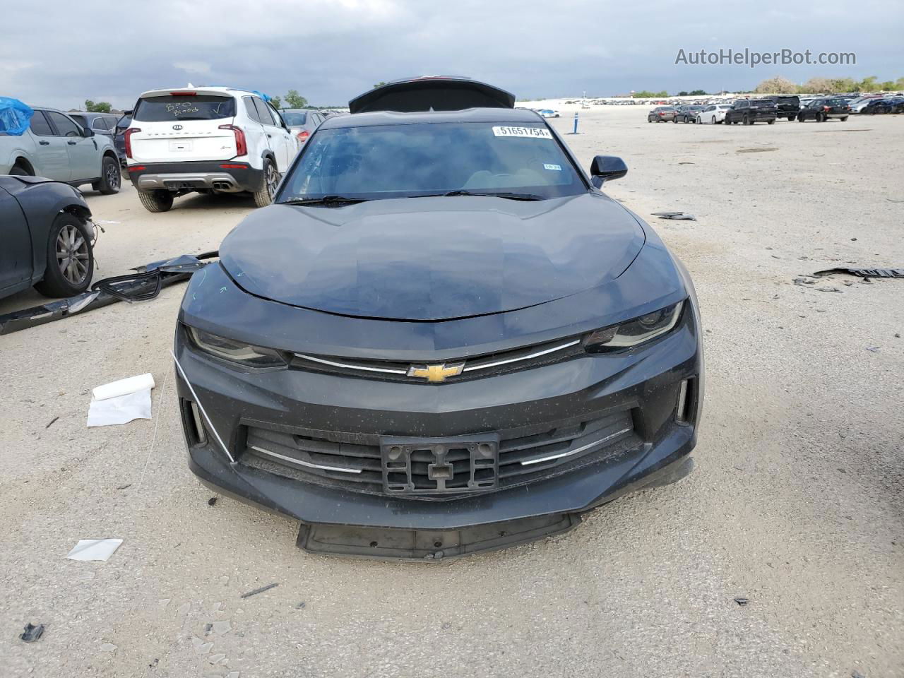 2018 Chevrolet Camaro Lt Black vin: 1G1FB1RS9J0164260