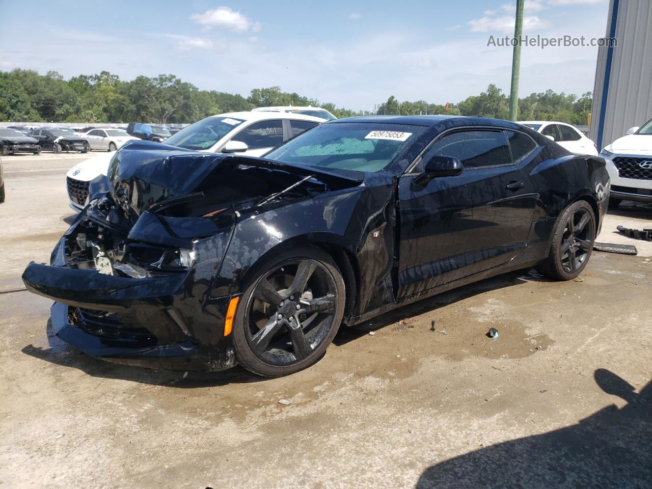 2018 Chevrolet Camaro Lt Black vin: 1G1FB1RS9J0168907