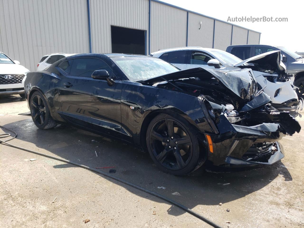 2018 Chevrolet Camaro Lt Black vin: 1G1FB1RS9J0168907