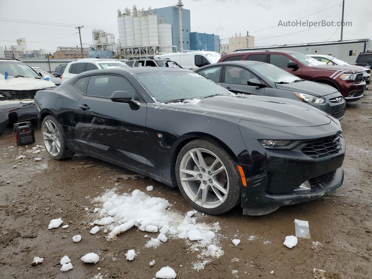 2020 Chevrolet Camaro Ls Black vin: 1G1FB1RS9L0104644