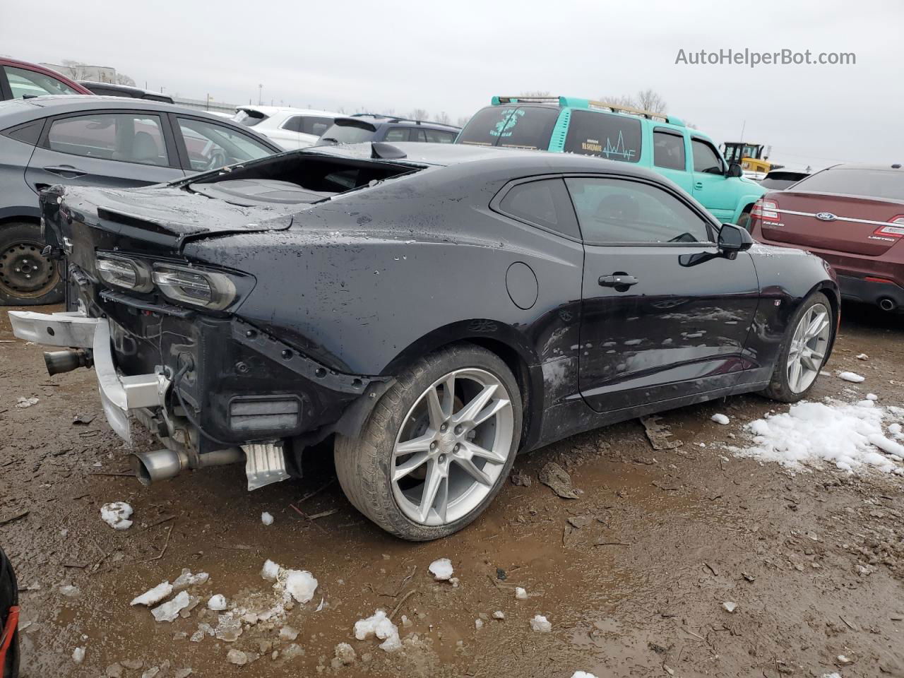 2020 Chevrolet Camaro Ls Black vin: 1G1FB1RS9L0104644