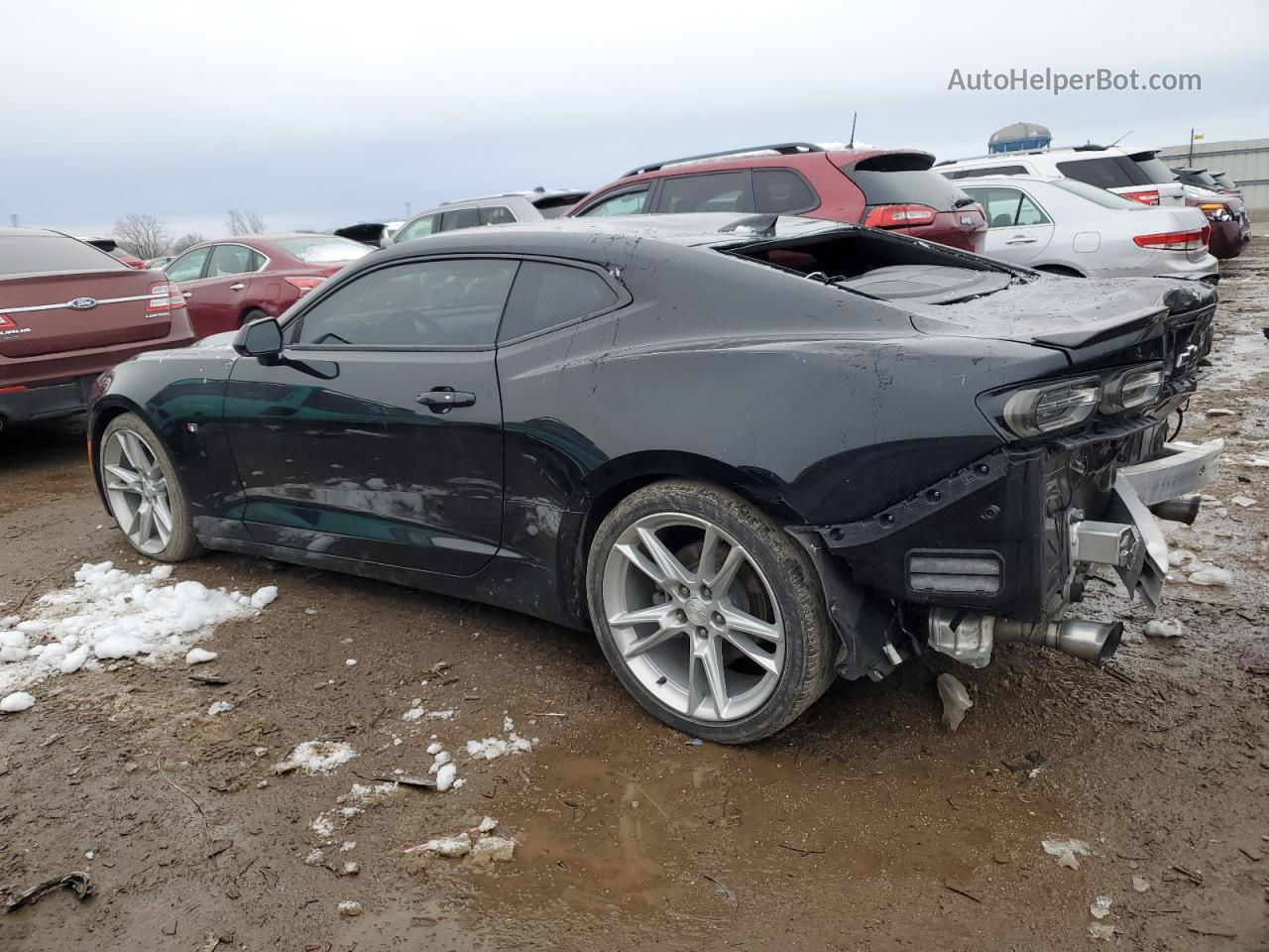 2020 Chevrolet Camaro Ls Black vin: 1G1FB1RS9L0104644