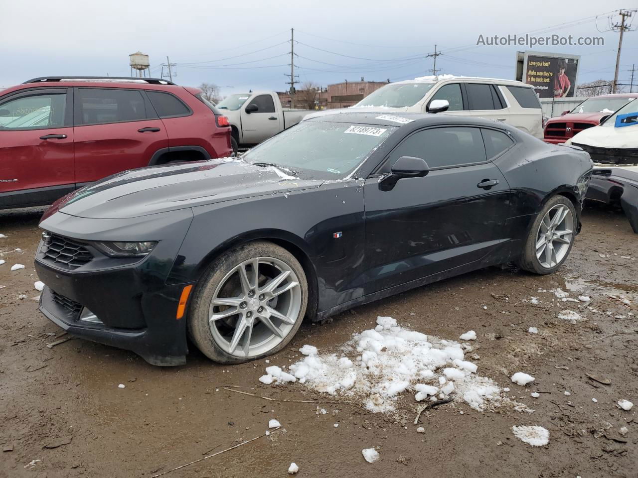 2020 Chevrolet Camaro Ls Black vin: 1G1FB1RS9L0104644