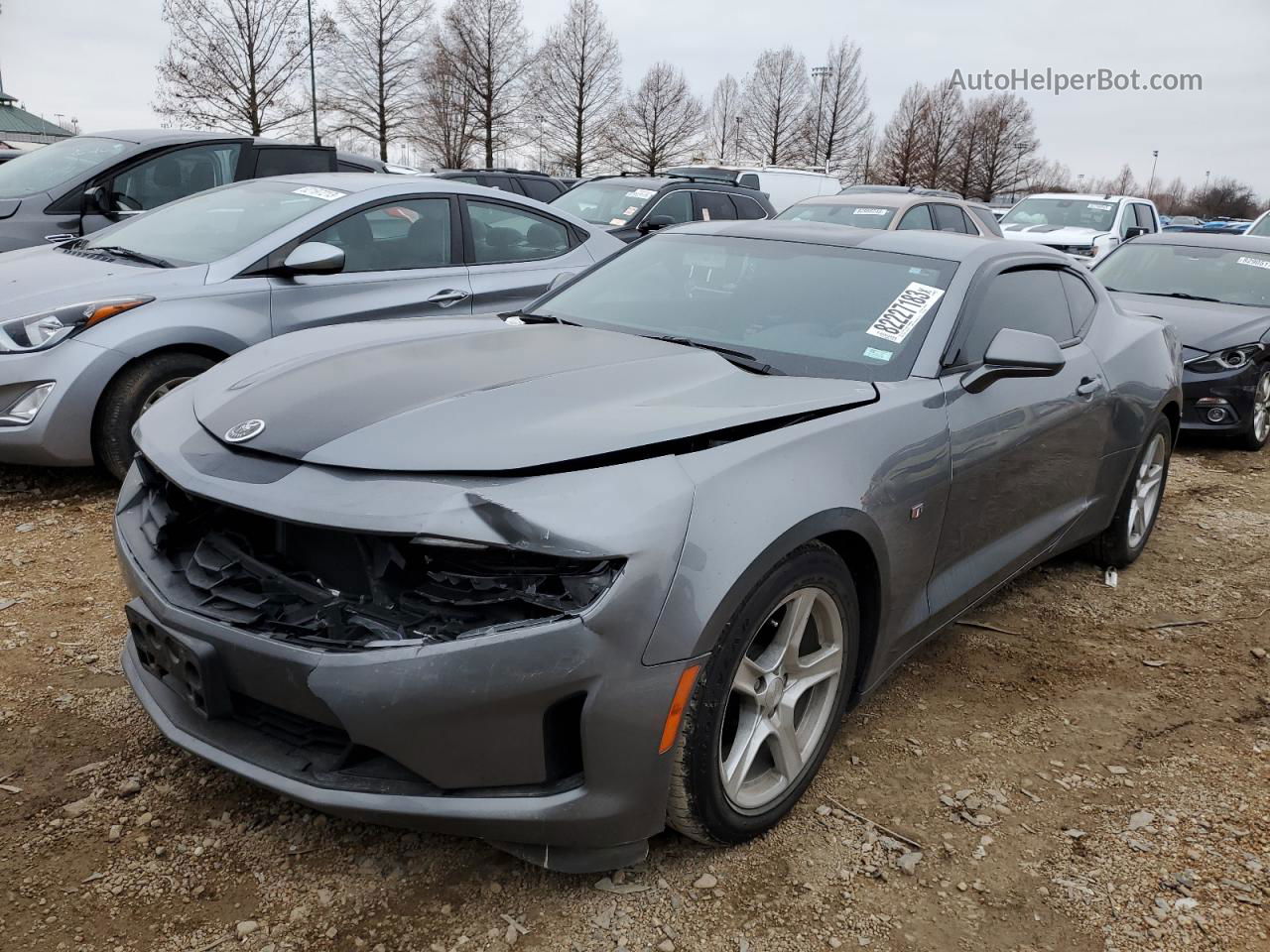 2020 Chevrolet Camaro Ls Gray vin: 1G1FB1RS9L0122643