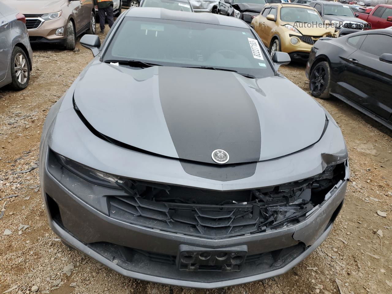 2020 Chevrolet Camaro Ls Gray vin: 1G1FB1RS9L0122643