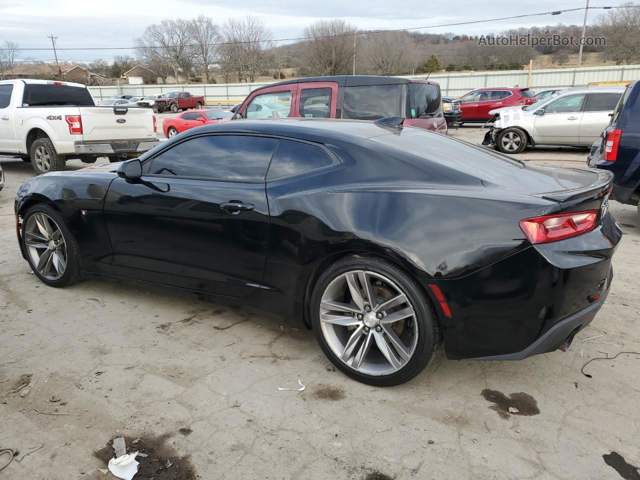 2018 Chevrolet Camaro Lt Black vin: 1G1FB1RSXJ0160752