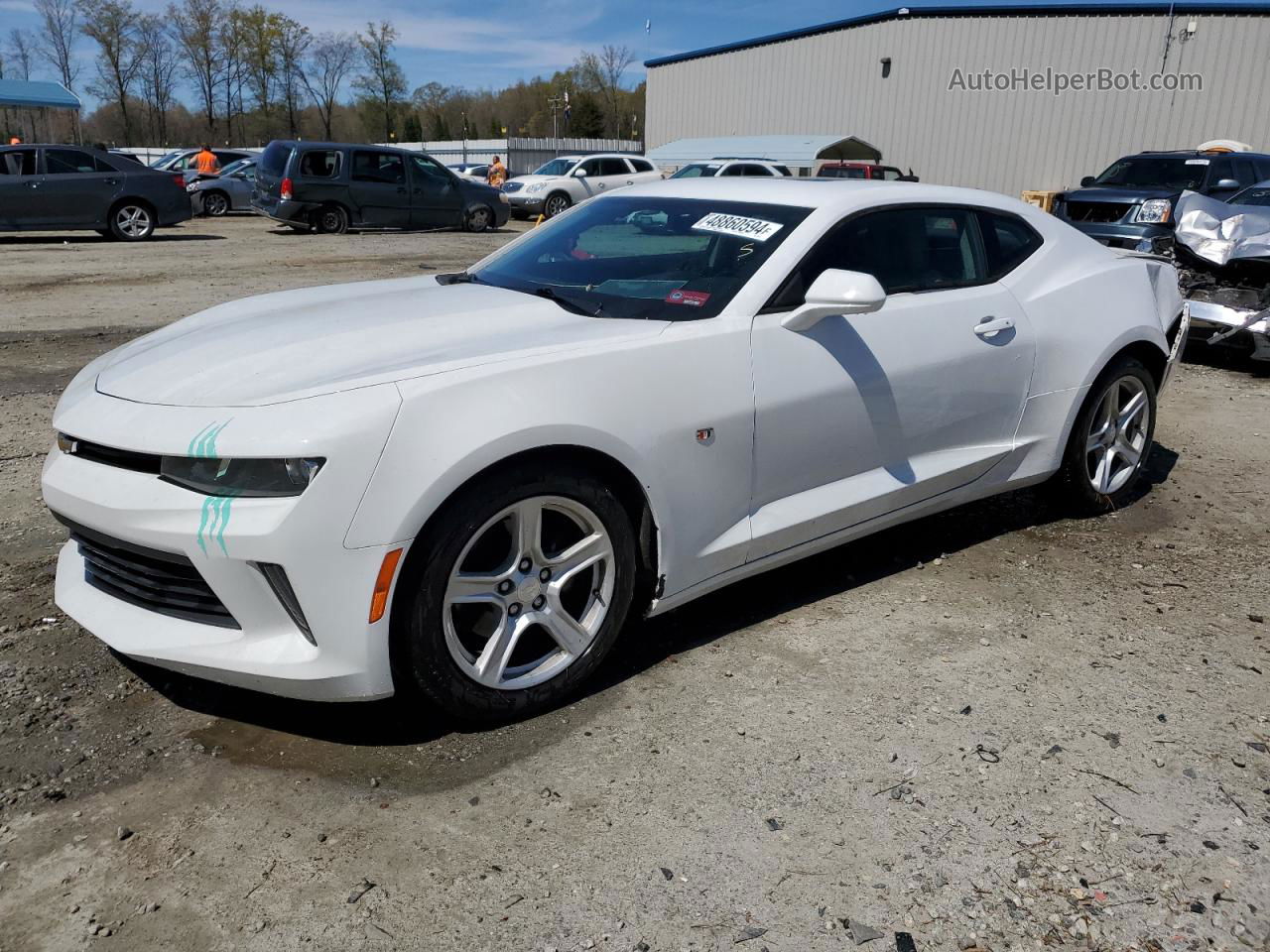 2017 Chevrolet Camaro Lt White vin: 1G1FB1RX0H0104759