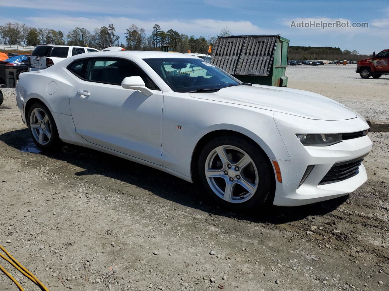 2017 Chevrolet Camaro Lt White vin: 1G1FB1RX0H0104759