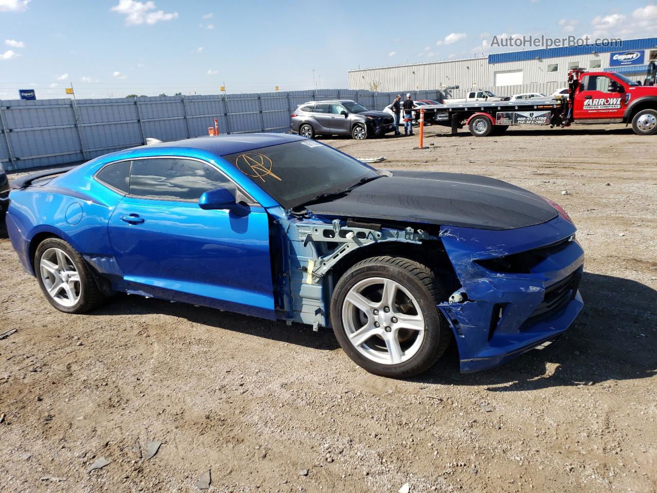 2017 Chevrolet Camaro Lt Blue vin: 1G1FB1RX0H0136014