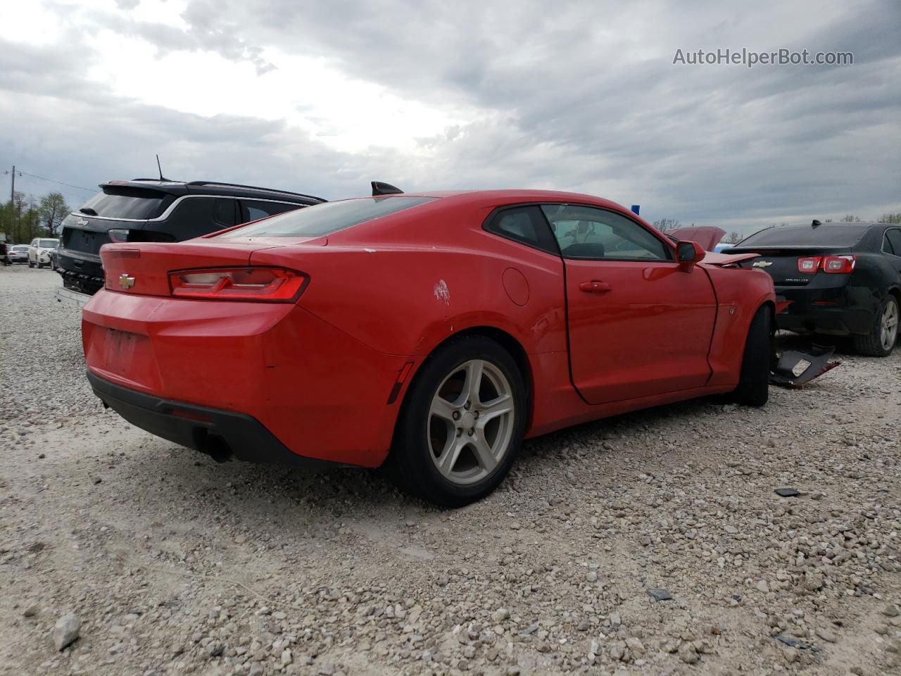 2017 Chevrolet Camaro Lt Red vin: 1G1FB1RX0H0156358