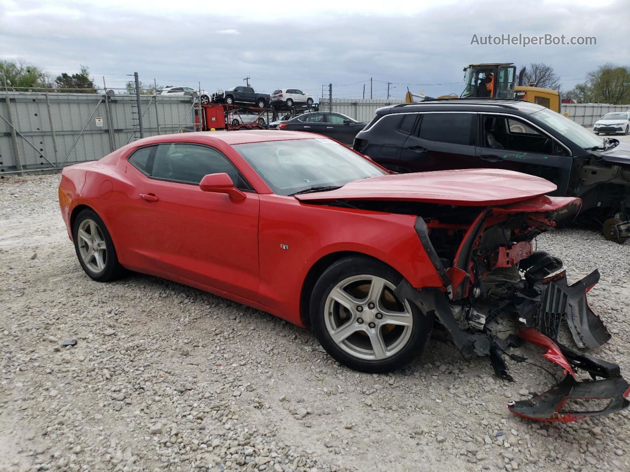 2017 Chevrolet Camaro Lt Red vin: 1G1FB1RX0H0156358