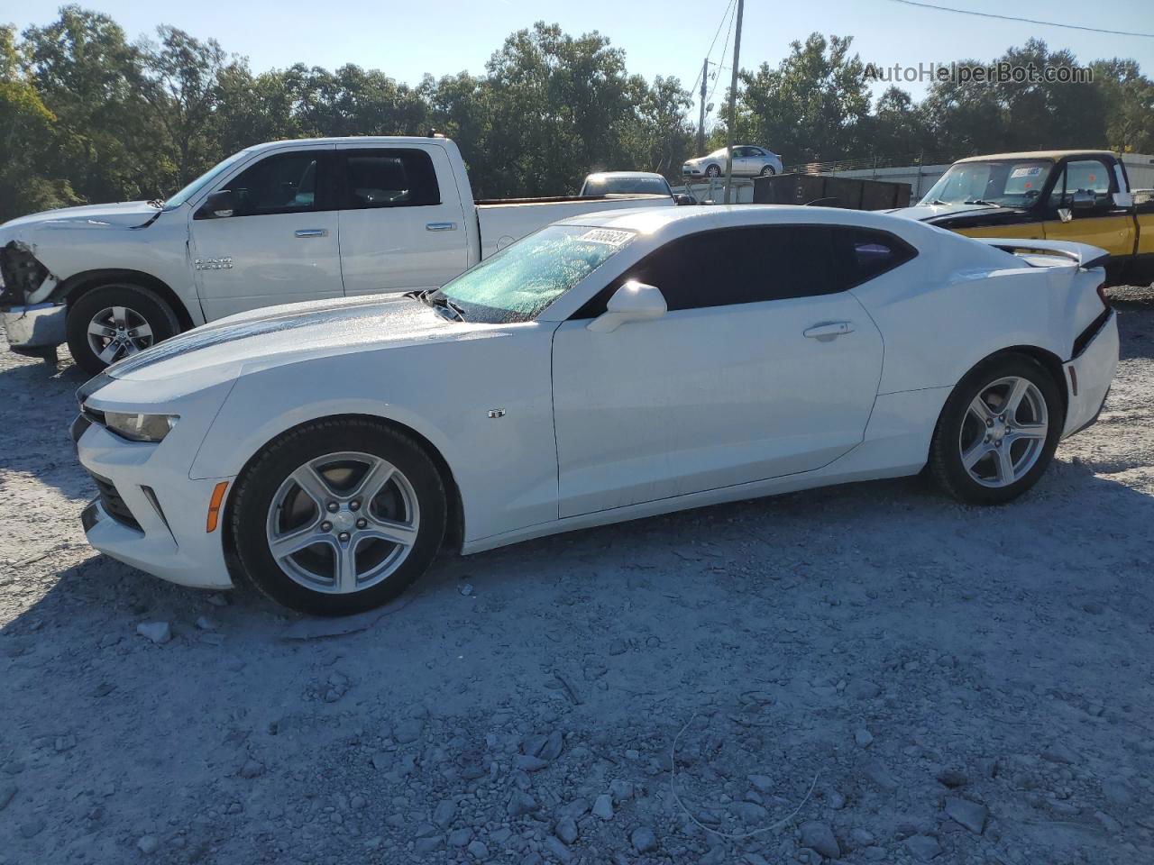 2017 Chevrolet Camaro Lt White vin: 1G1FB1RX0H0159678