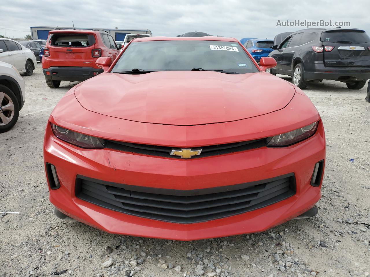 2018 Chevrolet Camaro Lt Красный vin: 1G1FB1RX0J0103570