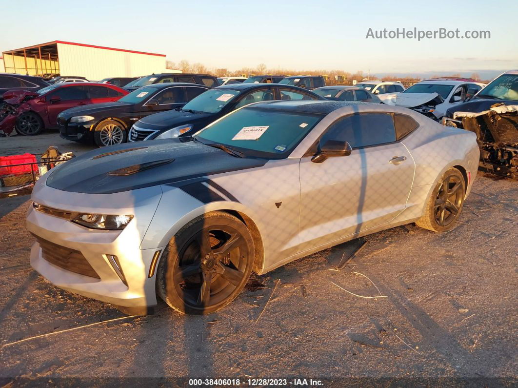 2018 Chevrolet Camaro 1lt Silver vin: 1G1FB1RX0J0182898