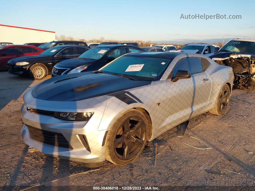 2018 Chevrolet Camaro 1lt Silver vin: 1G1FB1RX0J0182898