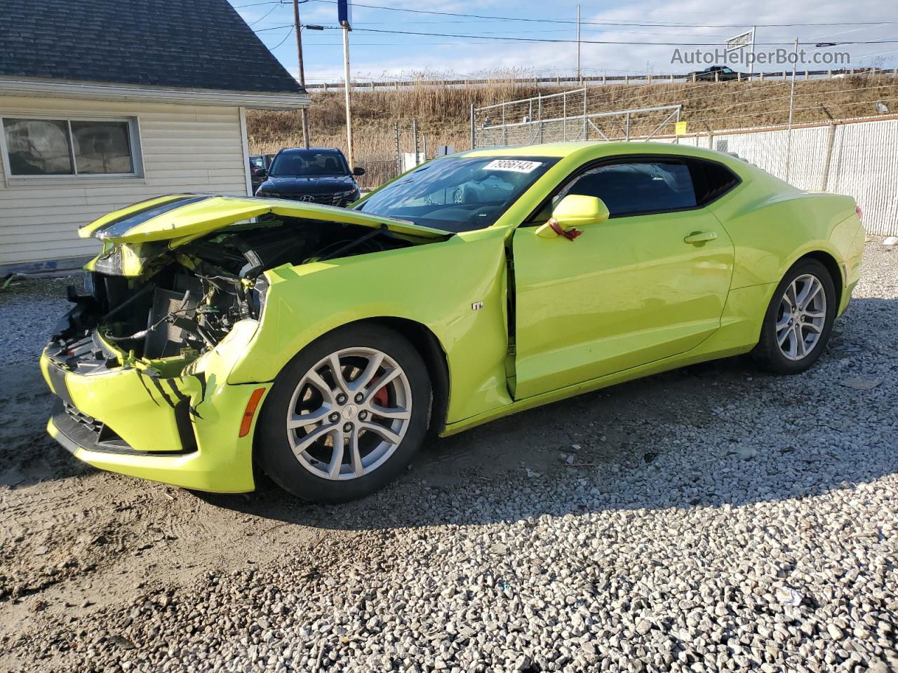 2020 Chevrolet Camaro Ls Green vin: 1G1FB1RX0L0107167