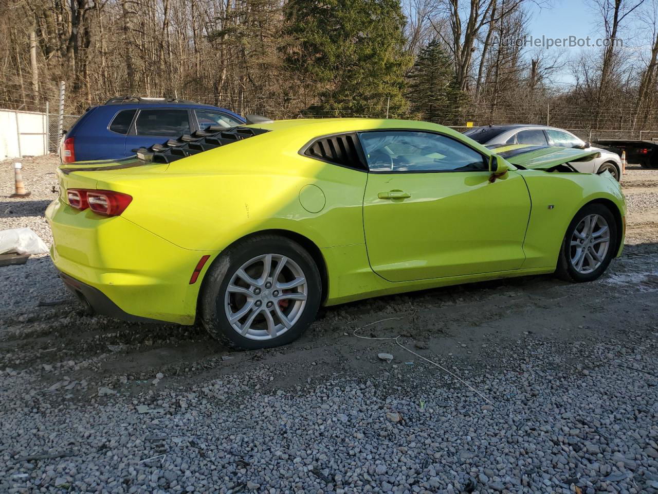 2020 Chevrolet Camaro Ls Green vin: 1G1FB1RX0L0107167