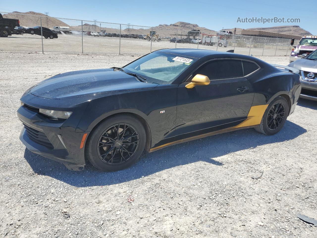 2017 Chevrolet Camaro Lt Черный vin: 1G1FB1RX1H0110246