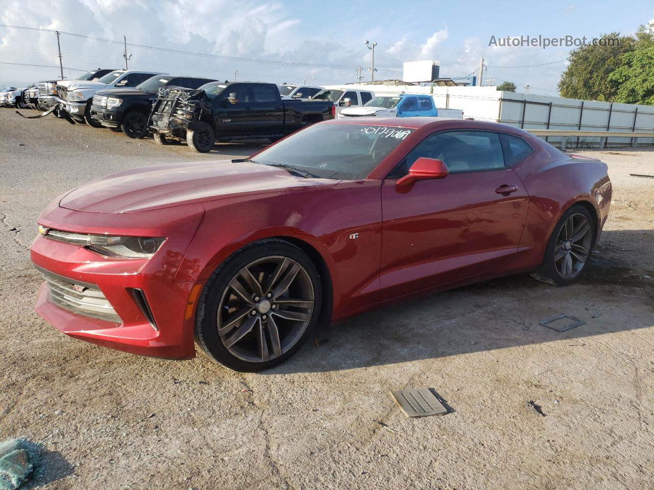 2017 Chevrolet Camaro Lt Красный vin: 1G1FB1RX1H0129069