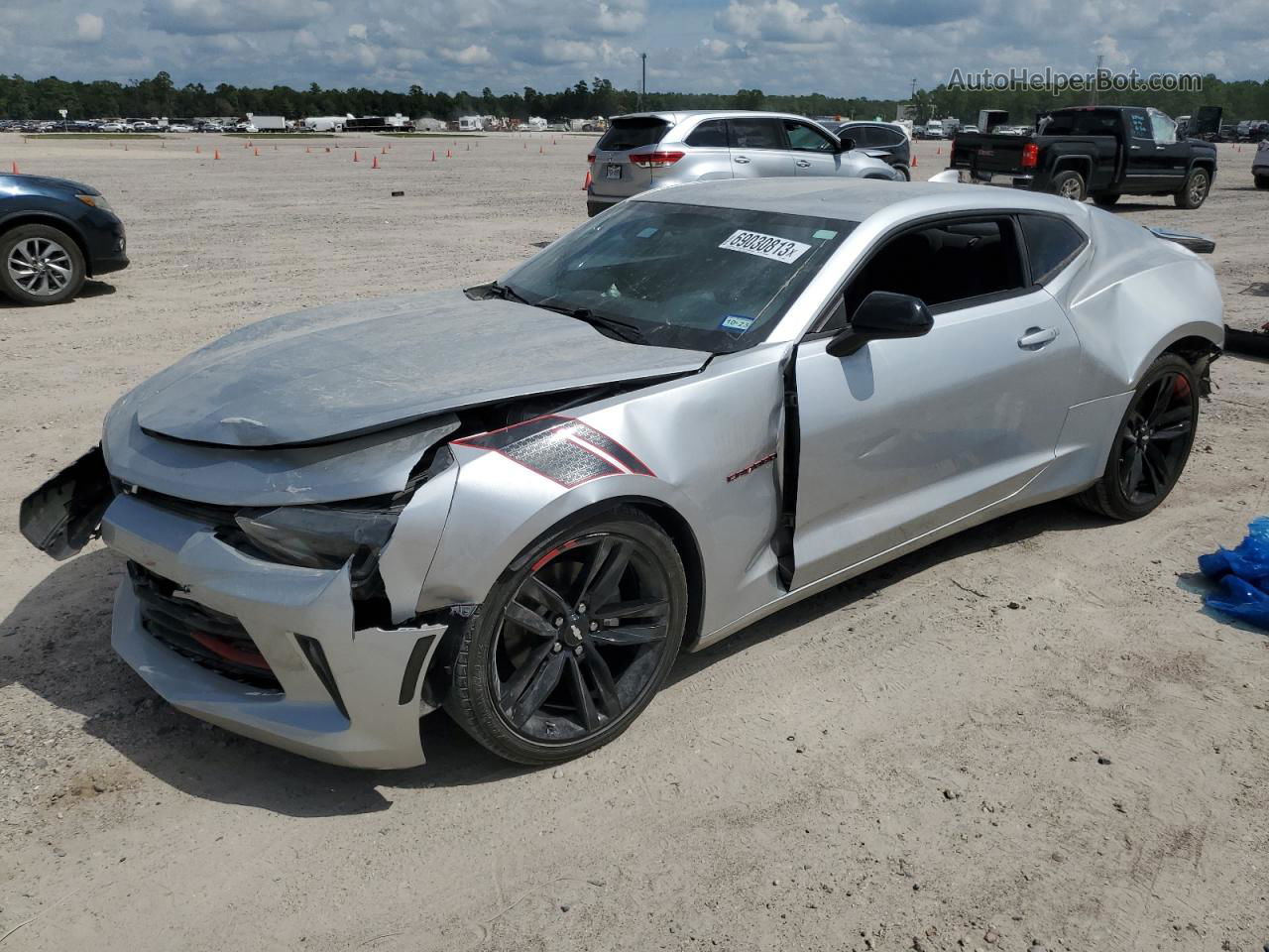 2017 Chevrolet Camaro Lt Silver vin: 1G1FB1RX1H0203722