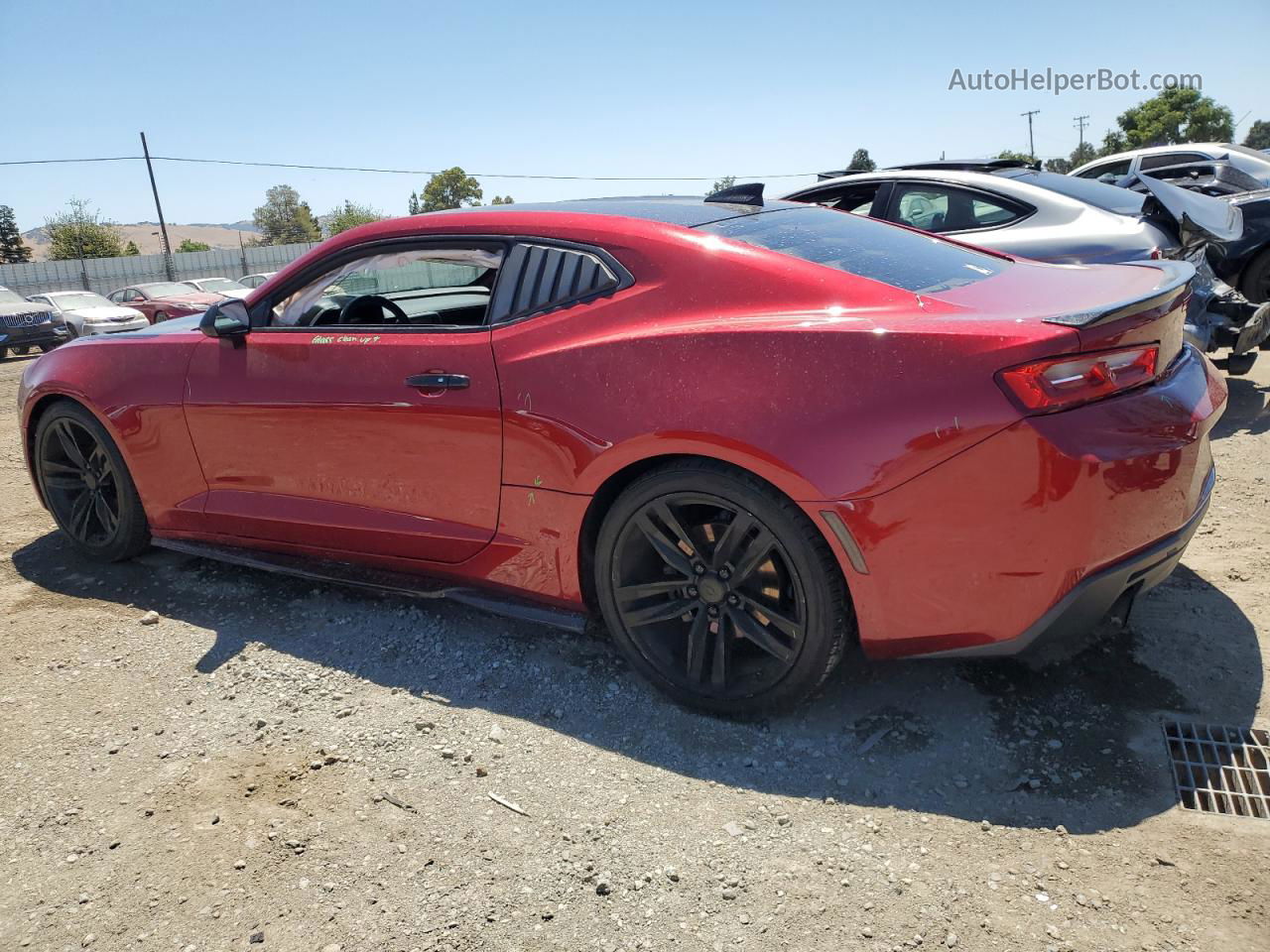 2017 Chevrolet Camaro Lt Red vin: 1G1FB1RX2H0153137