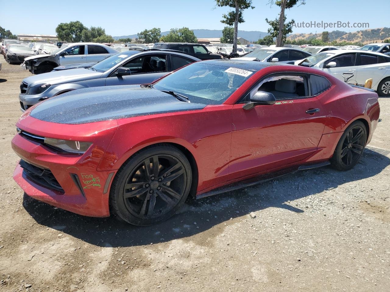 2017 Chevrolet Camaro Lt Red vin: 1G1FB1RX2H0153137