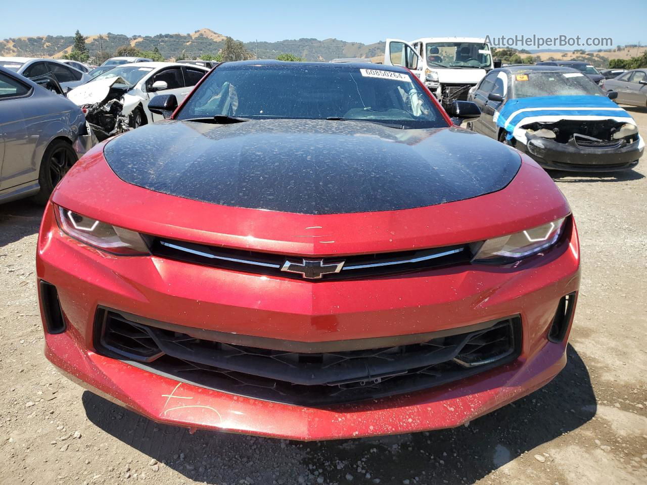 2017 Chevrolet Camaro Lt Red vin: 1G1FB1RX2H0153137