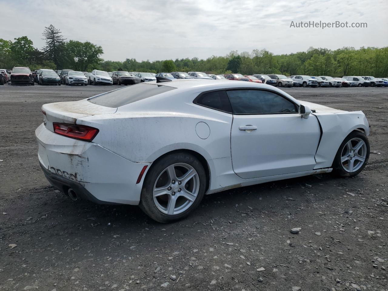 2017 Chevrolet Camaro Lt White vin: 1G1FB1RX2H0189605