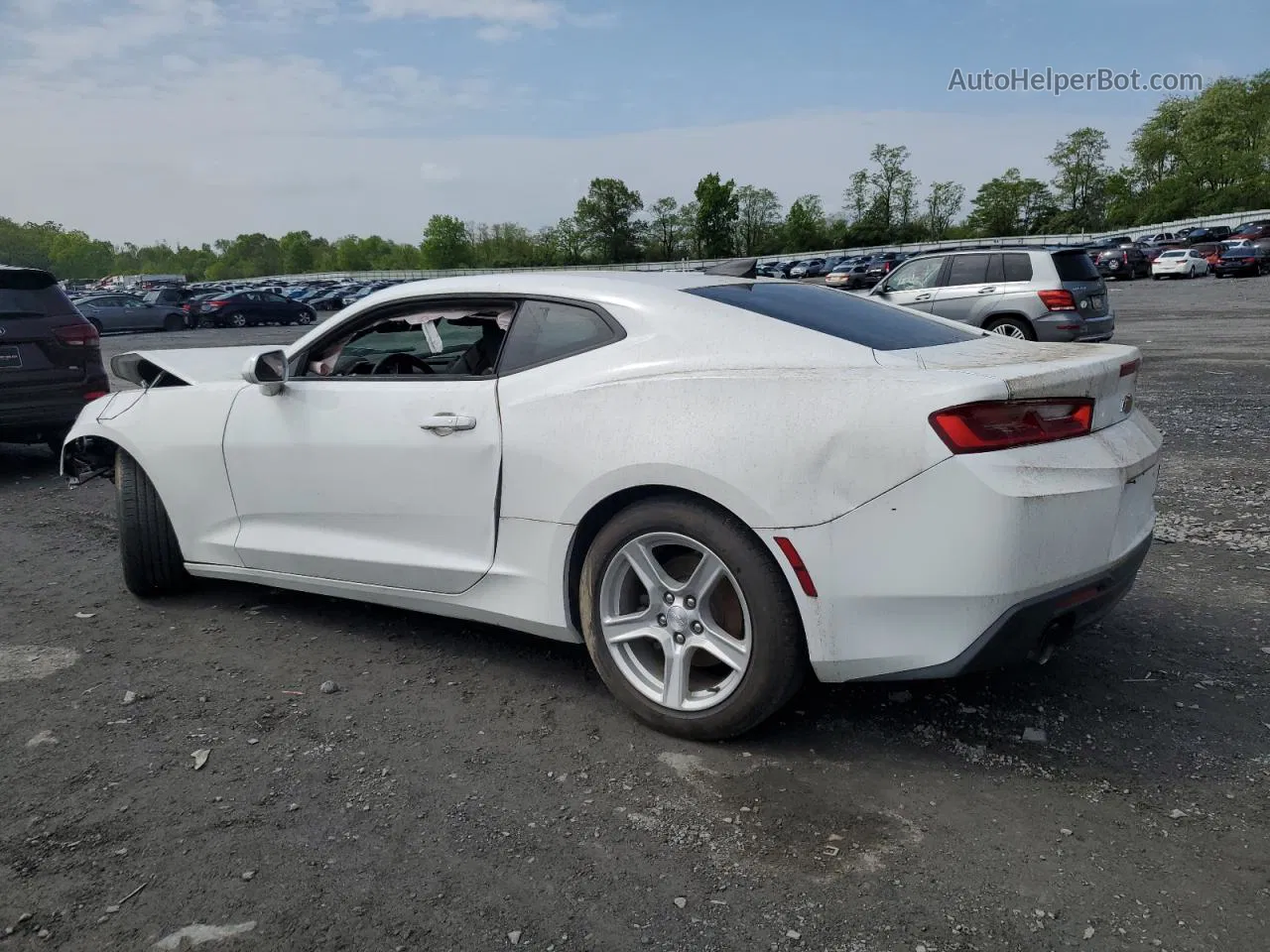 2017 Chevrolet Camaro Lt White vin: 1G1FB1RX2H0189605