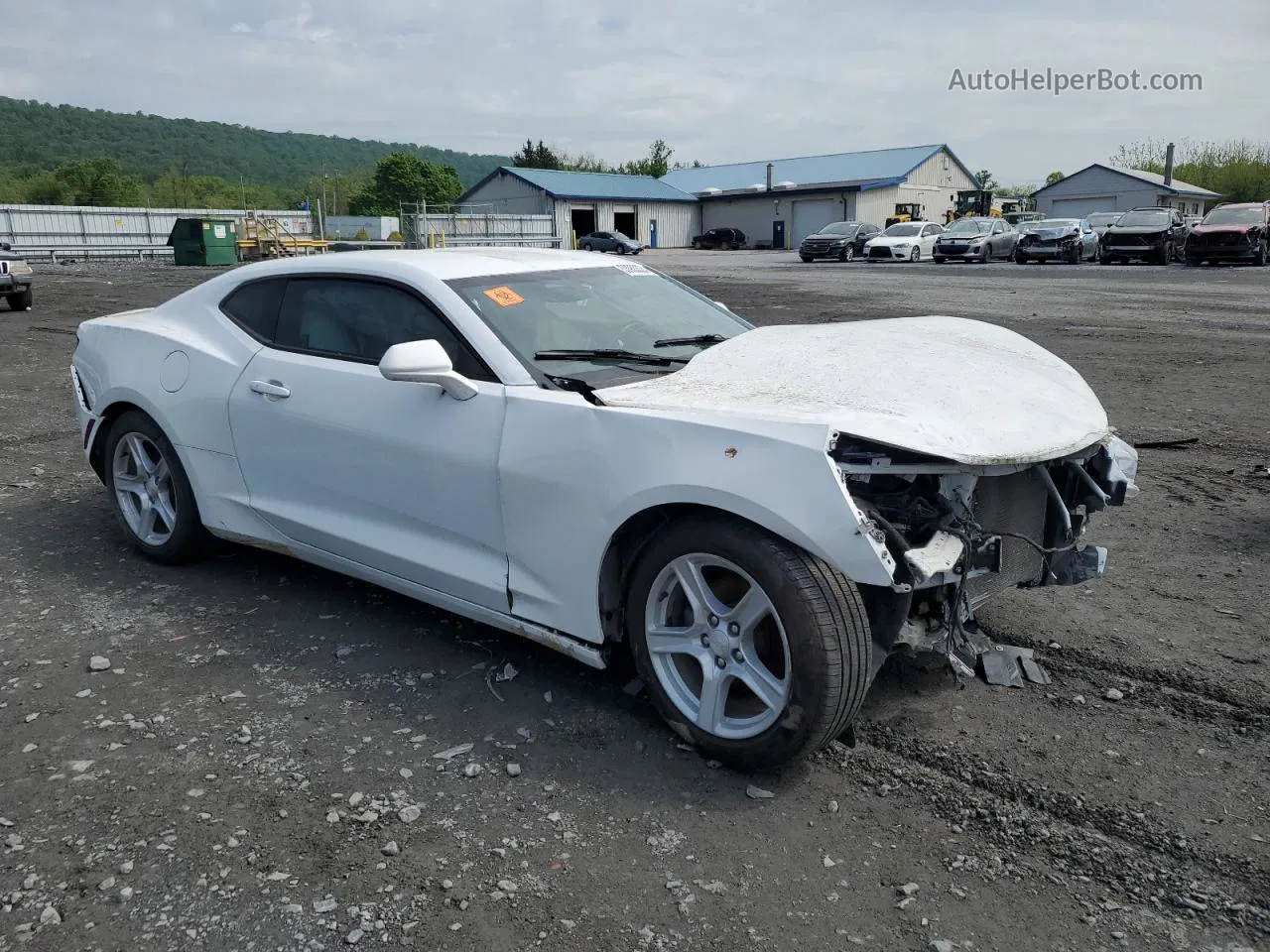 2017 Chevrolet Camaro Lt White vin: 1G1FB1RX2H0189605