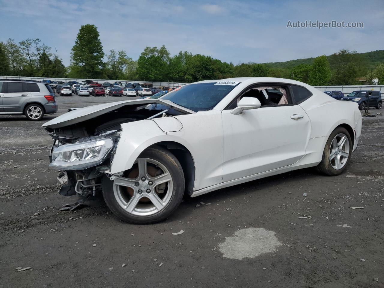 2017 Chevrolet Camaro Lt White vin: 1G1FB1RX2H0189605