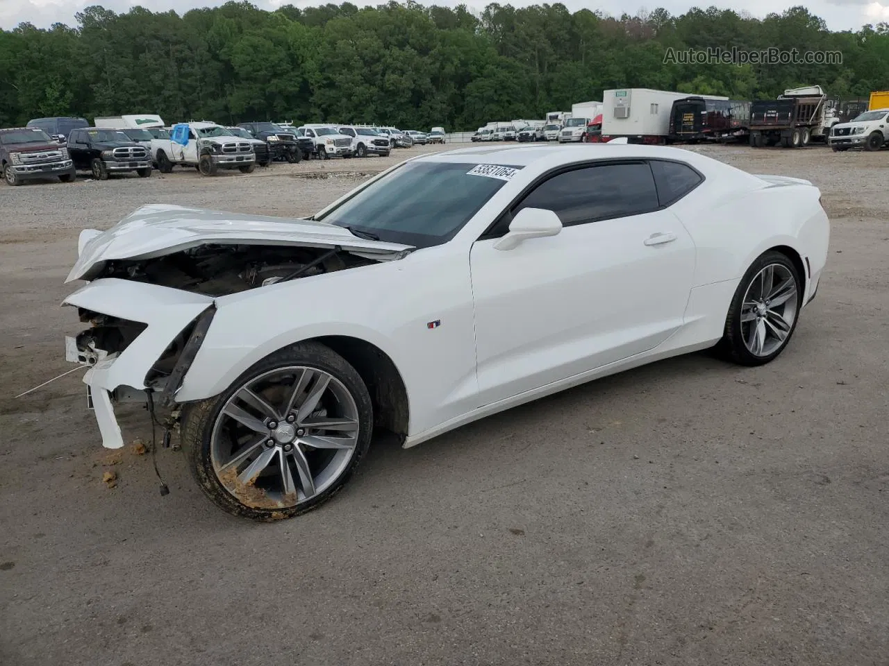 2018 Chevrolet Camaro Lt White vin: 1G1FB1RX2J0187648