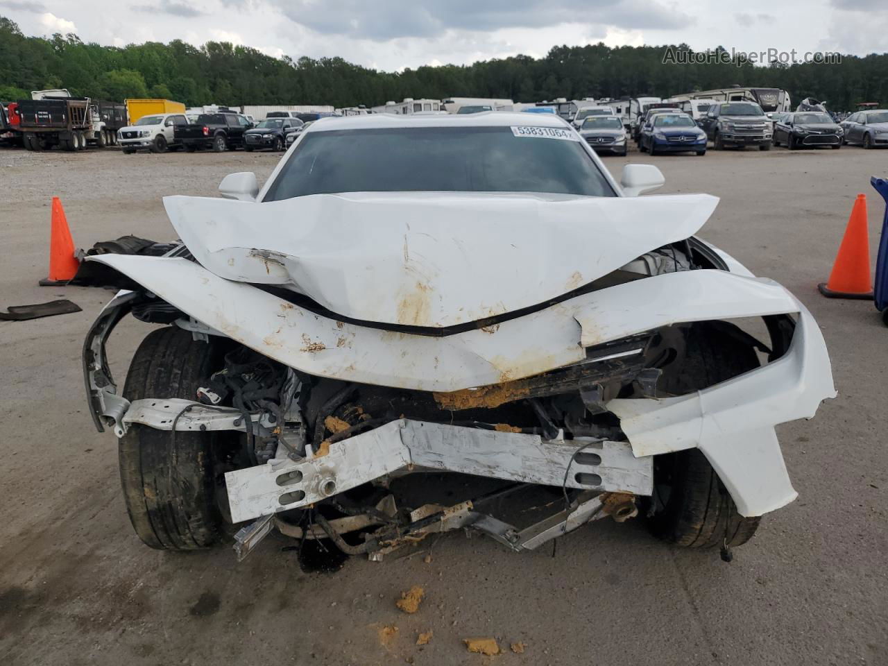 2018 Chevrolet Camaro Lt White vin: 1G1FB1RX2J0187648
