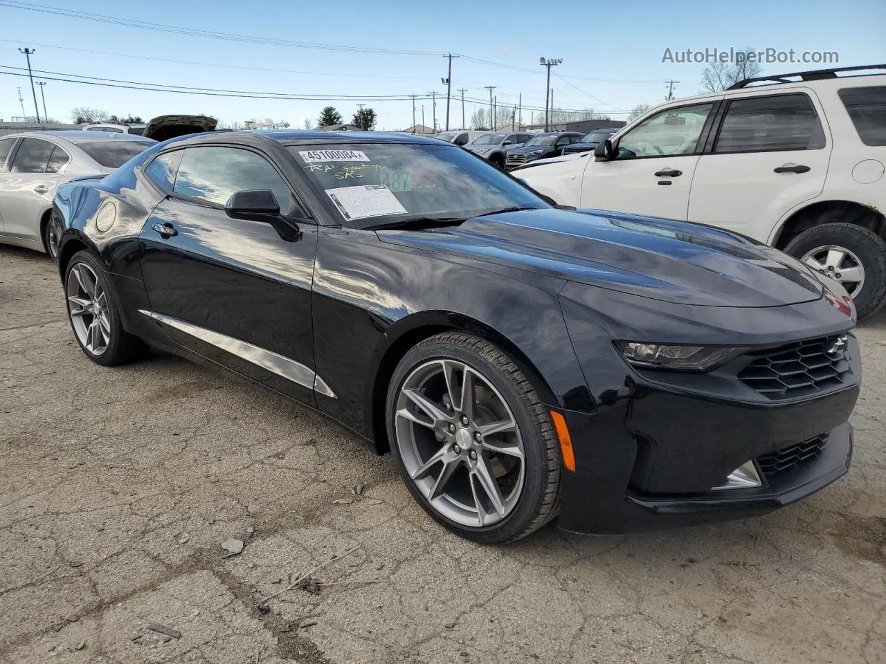 2020 Chevrolet Camaro Ls Black vin: 1G1FB1RX2L0107171