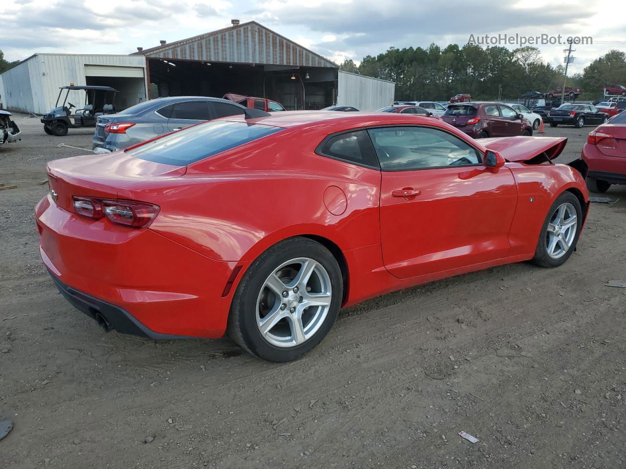 2020 Chevrolet Camaro Ls Red vin: 1G1FB1RX2L0131762