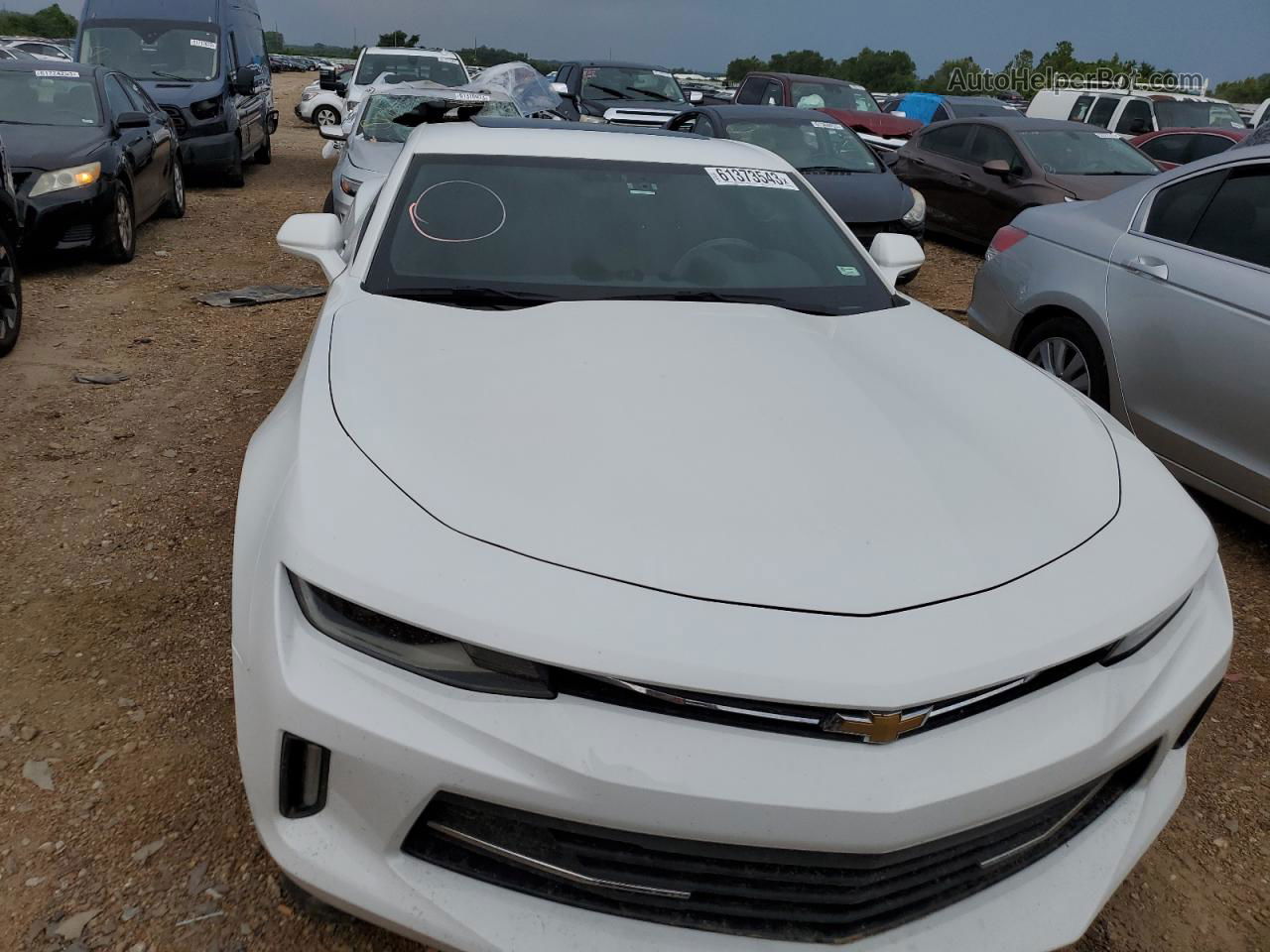 2017 Chevrolet Camaro Lt White vin: 1G1FB1RX3H0153339