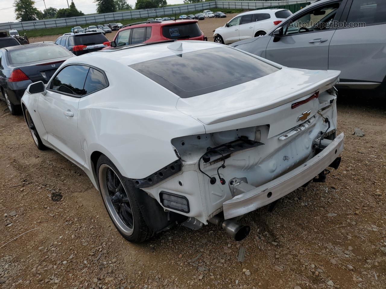 2017 Chevrolet Camaro Lt White vin: 1G1FB1RX3H0153339