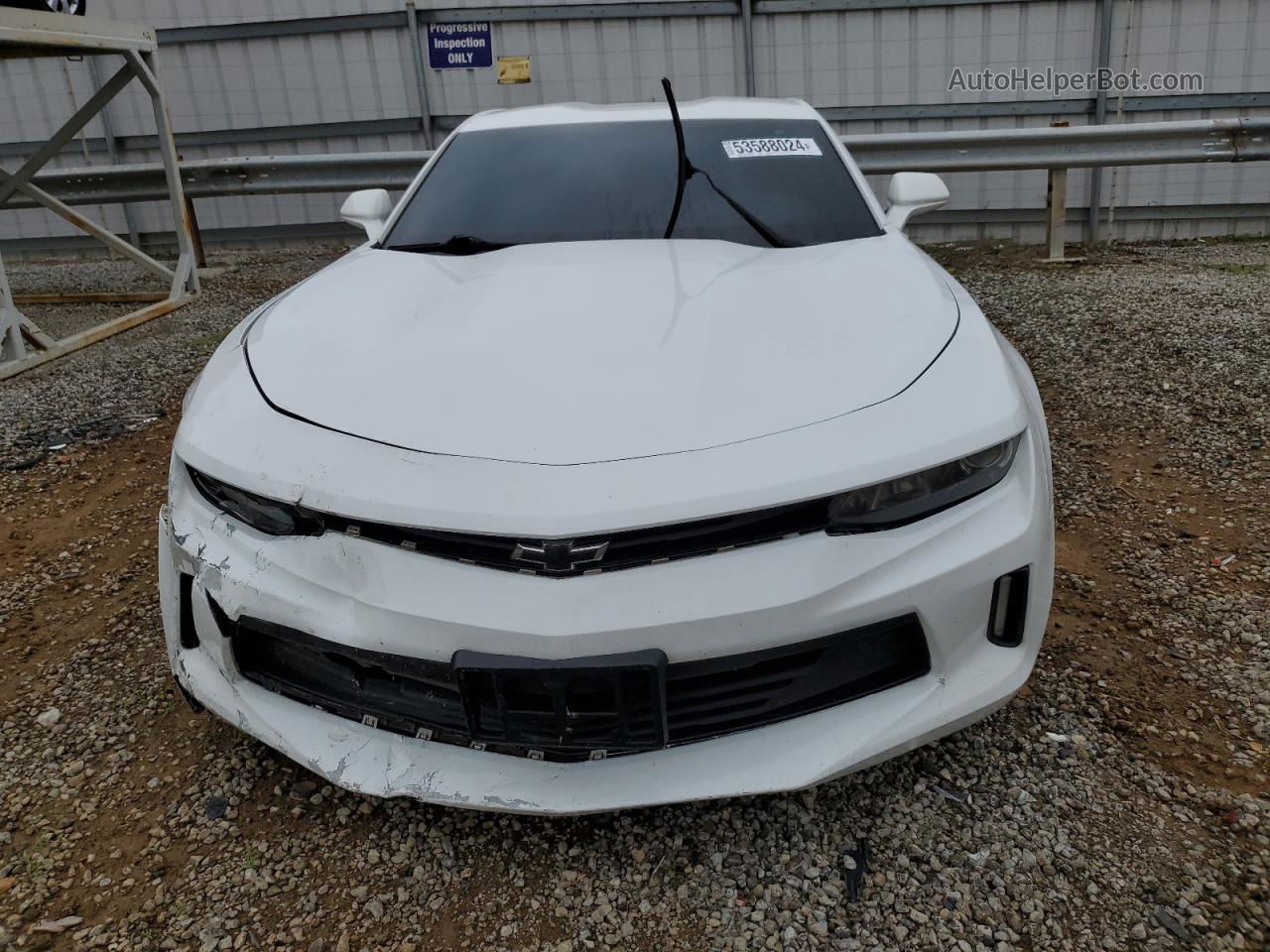 2018 Chevrolet Camaro Lt White vin: 1G1FB1RX3J0148020