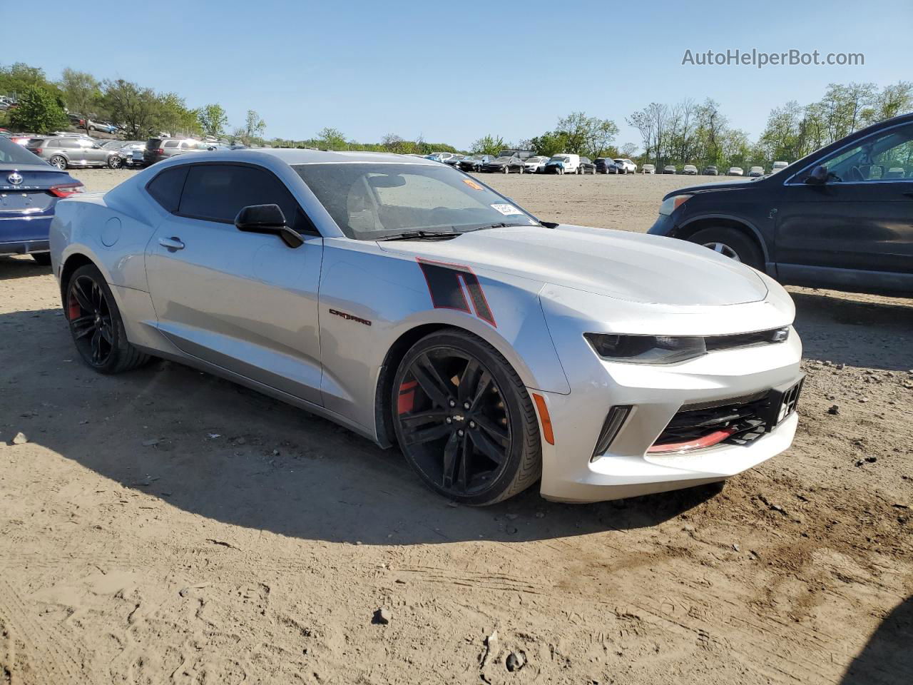 2018 Chevrolet Camaro Lt Silver vin: 1G1FB1RX3J0175847