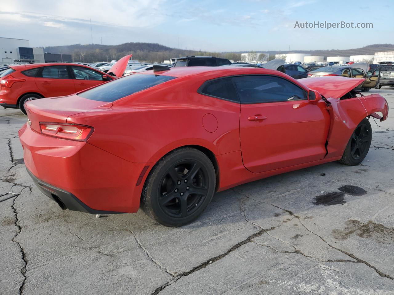 2018 Chevrolet Camaro Lt Red vin: 1G1FB1RX3J0180434