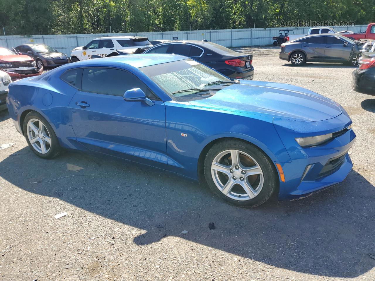 2018 Chevrolet Camaro Lt Blue vin: 1G1FB1RX3J0185231