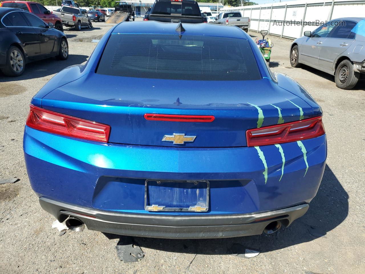 2018 Chevrolet Camaro Lt Blue vin: 1G1FB1RX3J0185231