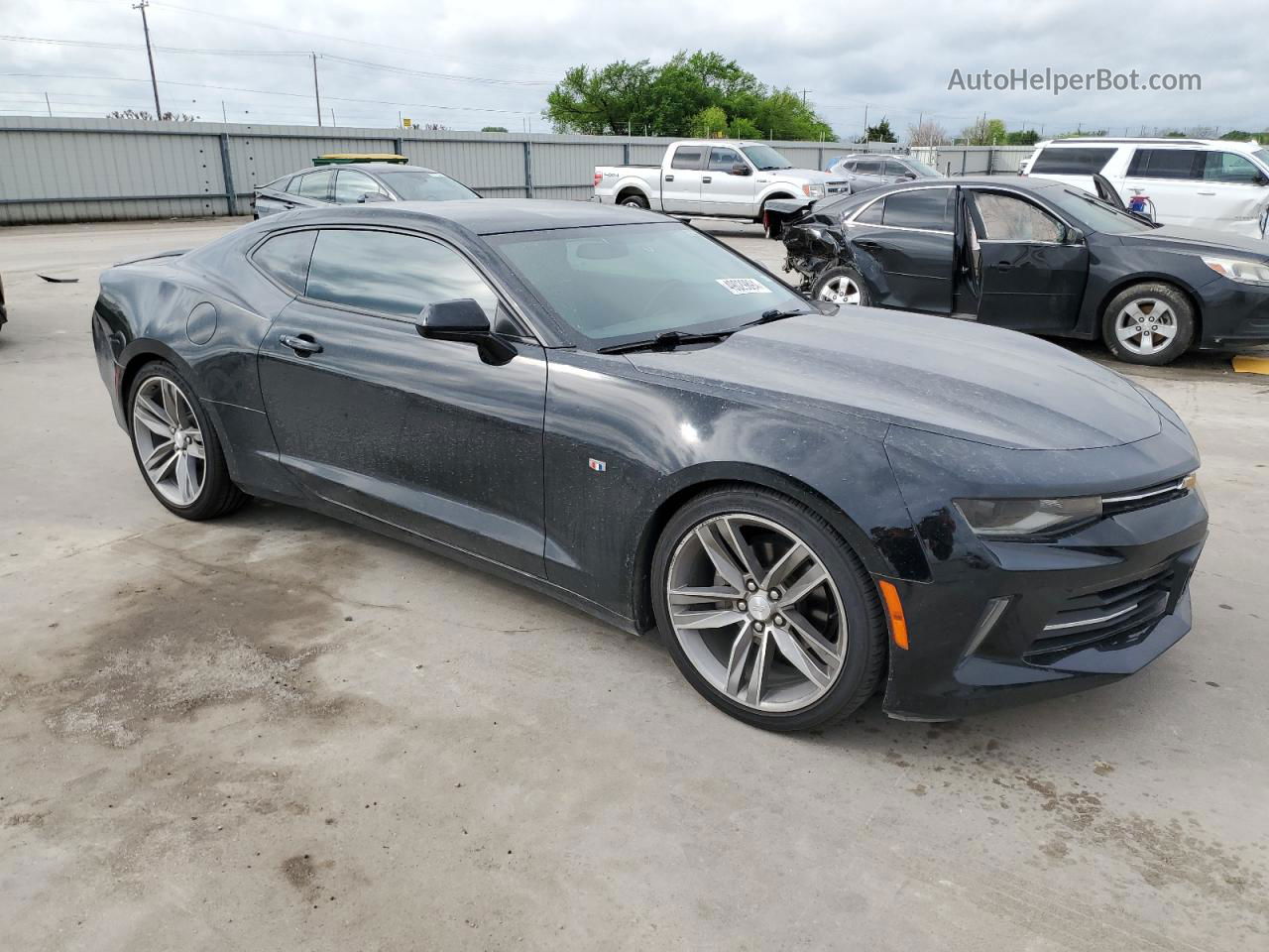 2017 Chevrolet Camaro Lt Black vin: 1G1FB1RX4H0181425