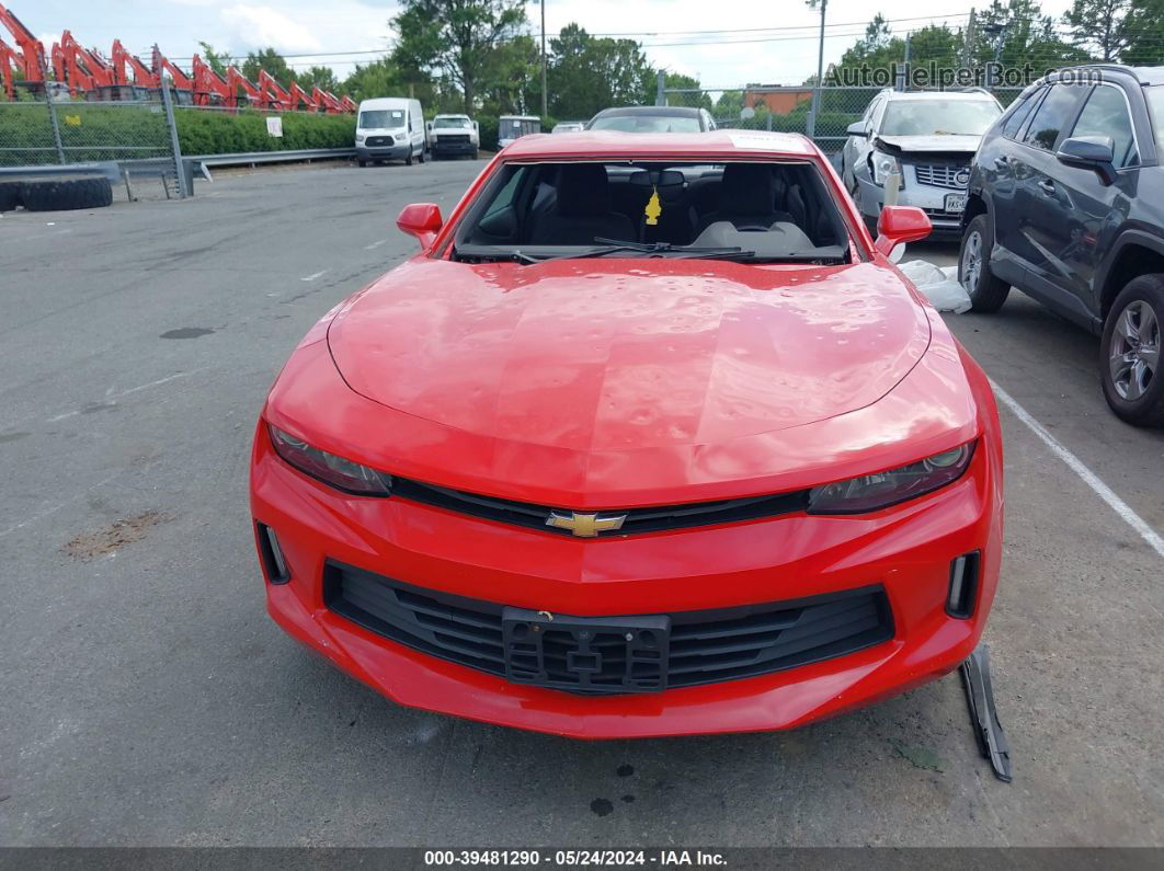 2018 Chevrolet Camaro 1lt Red vin: 1G1FB1RX4J0117827