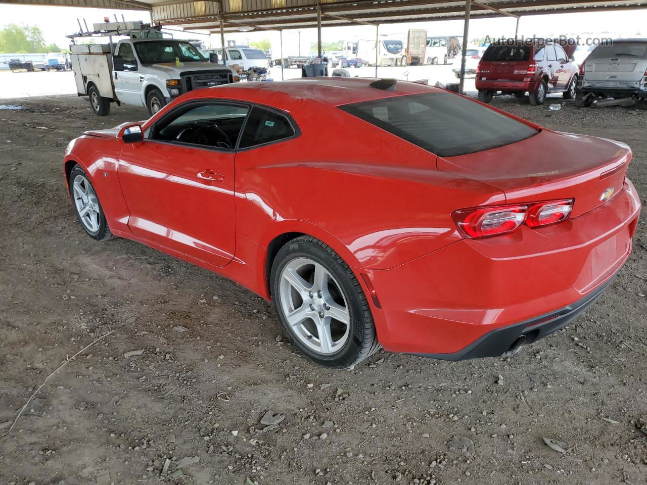 2020 Chevrolet Camaro Ls Red vin: 1G1FB1RX4L0110833