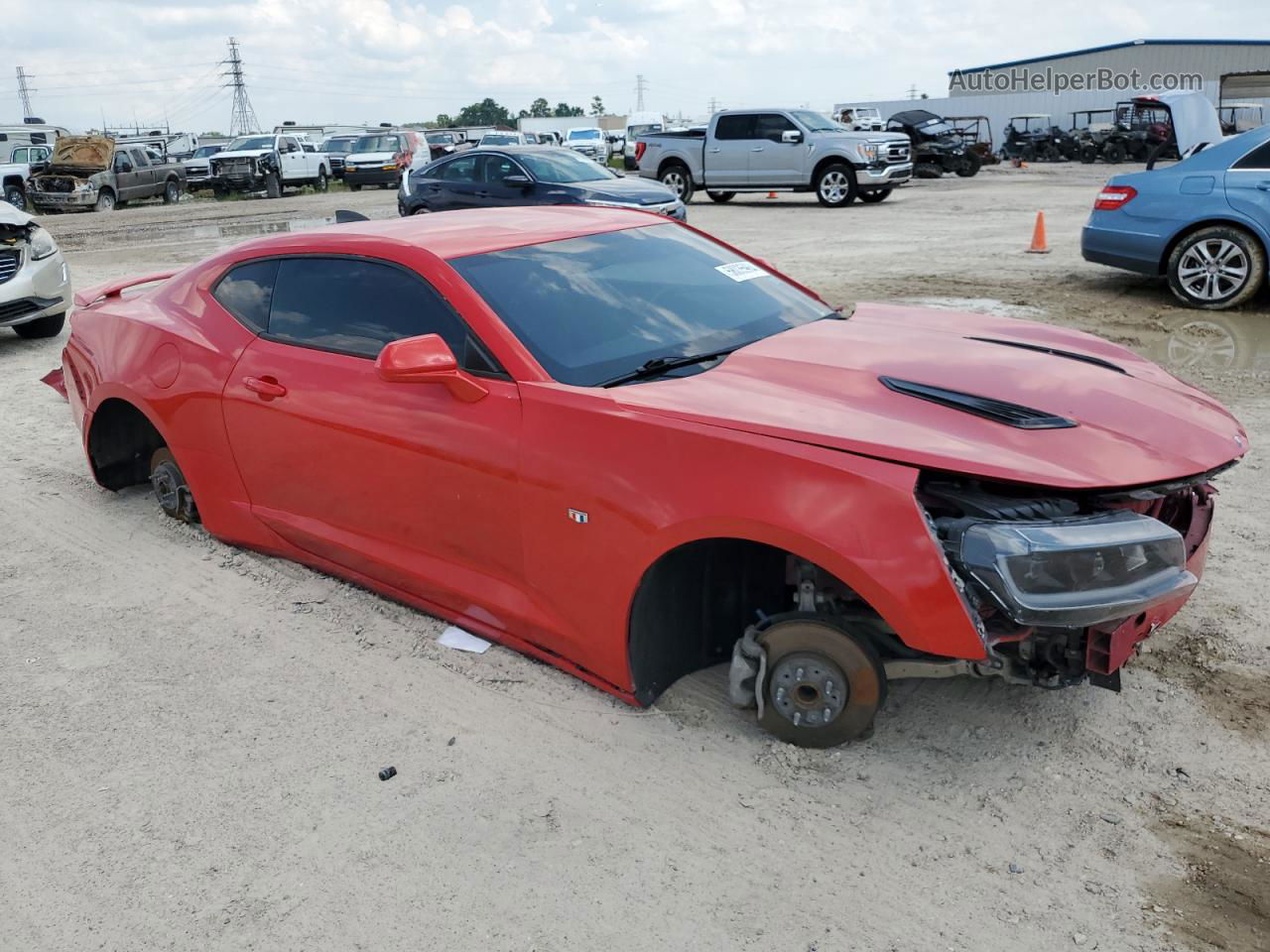 2017 Chevrolet Camaro Lt Красный vin: 1G1FB1RX5H0146053