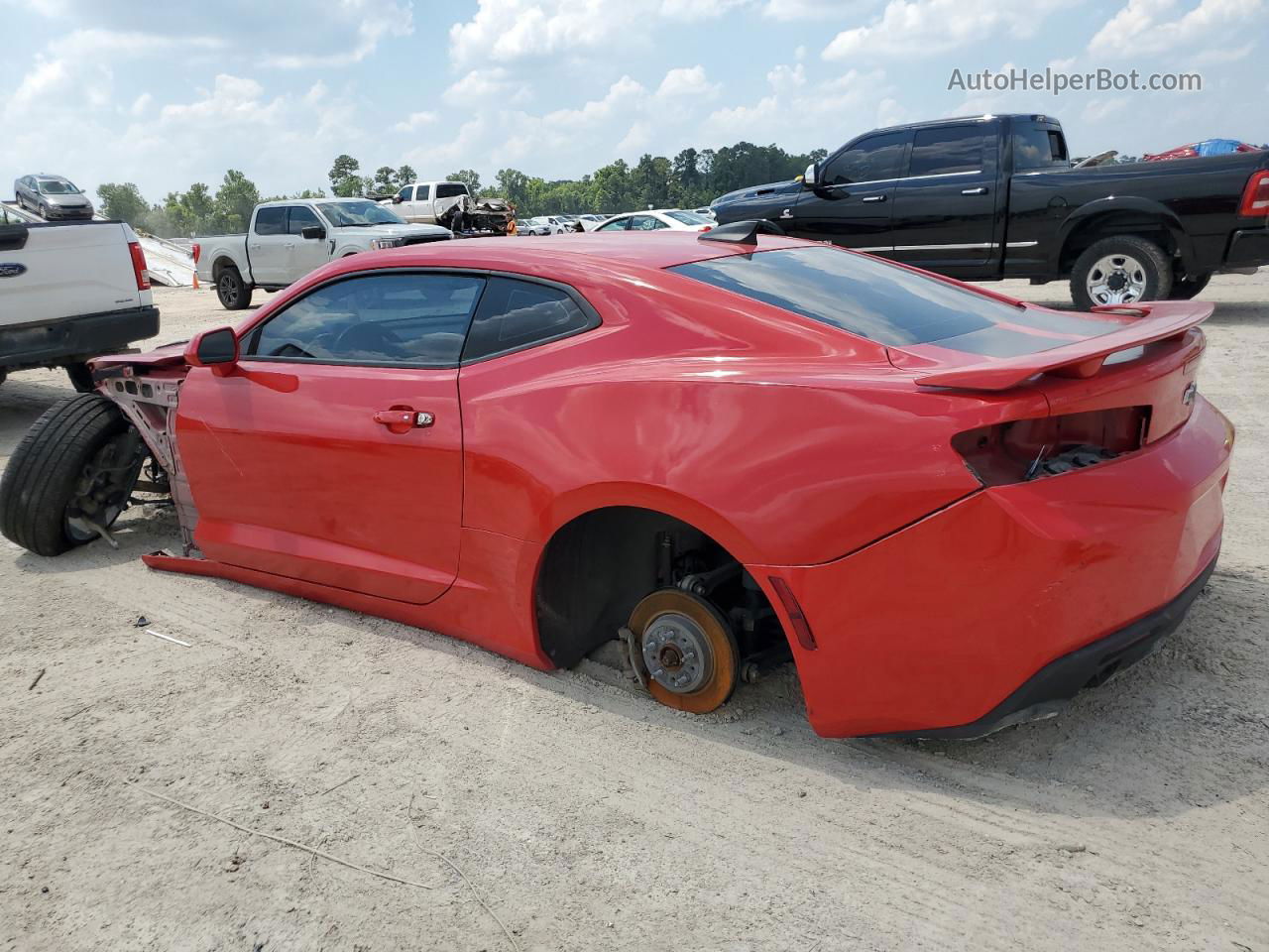 2017 Chevrolet Camaro Lt Красный vin: 1G1FB1RX5H0146053