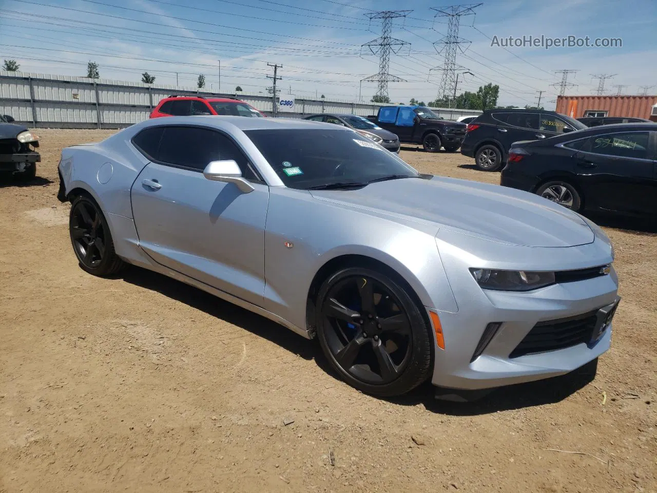 2017 Chevrolet Camaro Lt Blue vin: 1G1FB1RX5H0146862